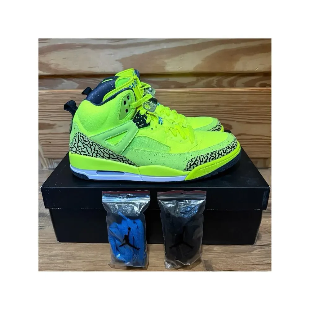 2013 Air Jordan Spizike BHM Volt Black History Month 579593-712 Size 10.5